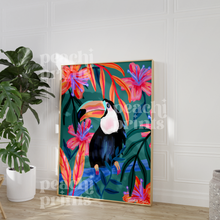 Load image into Gallery viewer, Botanical Toucan Print
