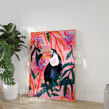 Load image into Gallery viewer, Botanical Toucan Print
