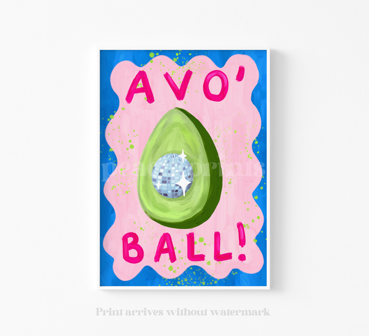 Avocado Disco Print