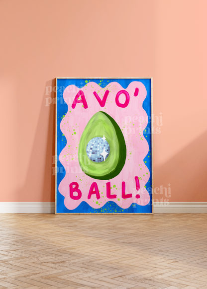 Avocado Disco Print