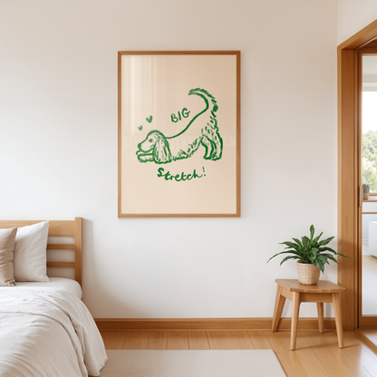 Big Stretch Cocker Spaniel Print