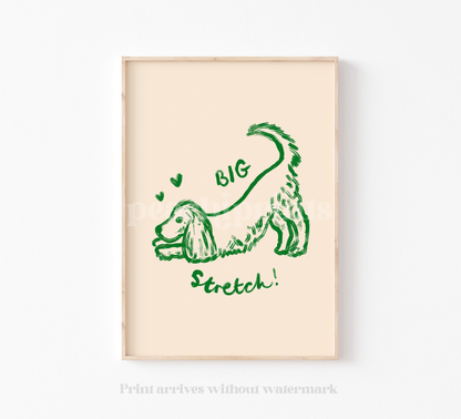 Big Stretch Cocker Spaniel Print