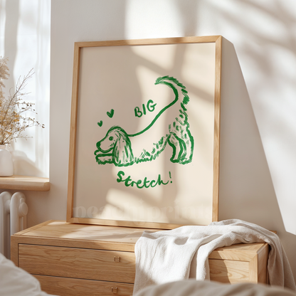 Big Stretch Cocker Spaniel Print