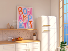 Load image into Gallery viewer, Colourful Bon Appetit Print
