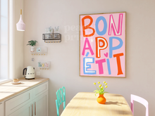 Load image into Gallery viewer, Colourful Bon Appetit Print
