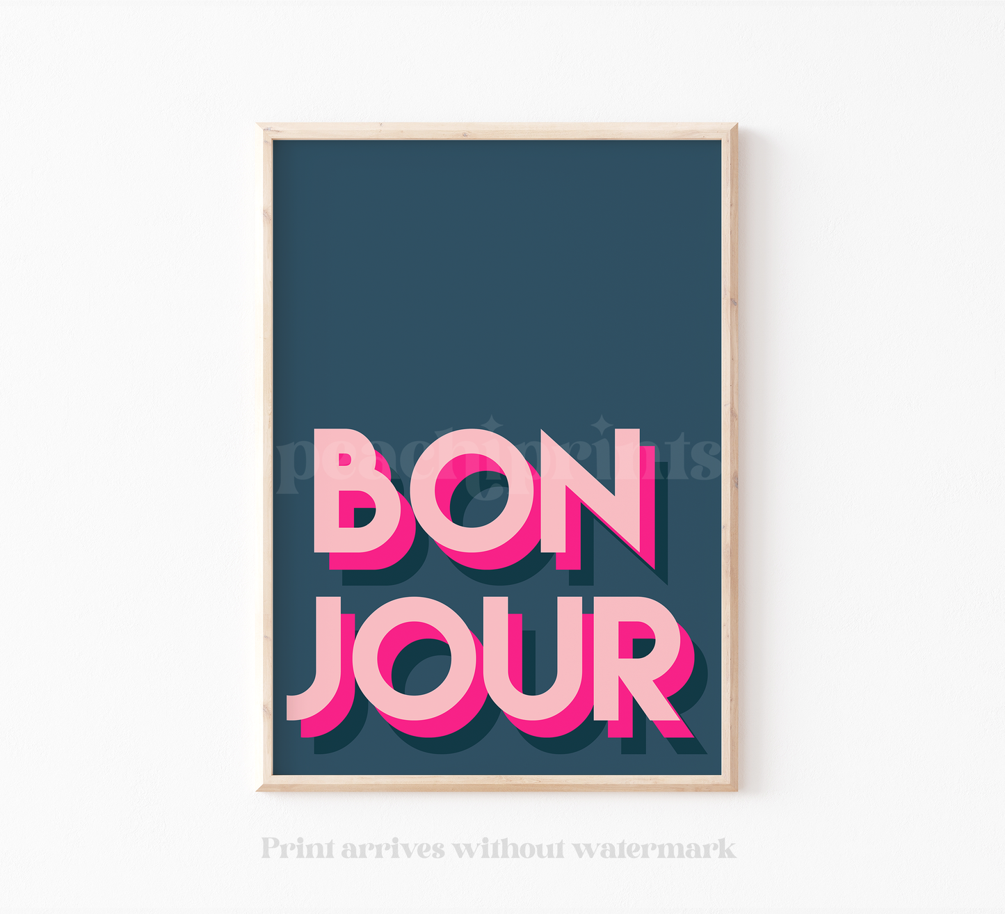 Bright Bonjour Print