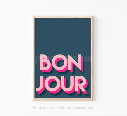 Bright Bonjour Print