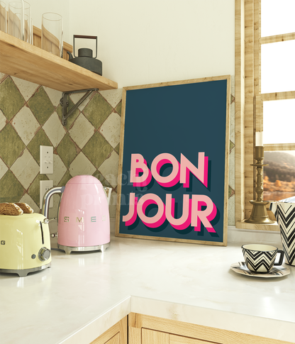 Bright Bonjour Print