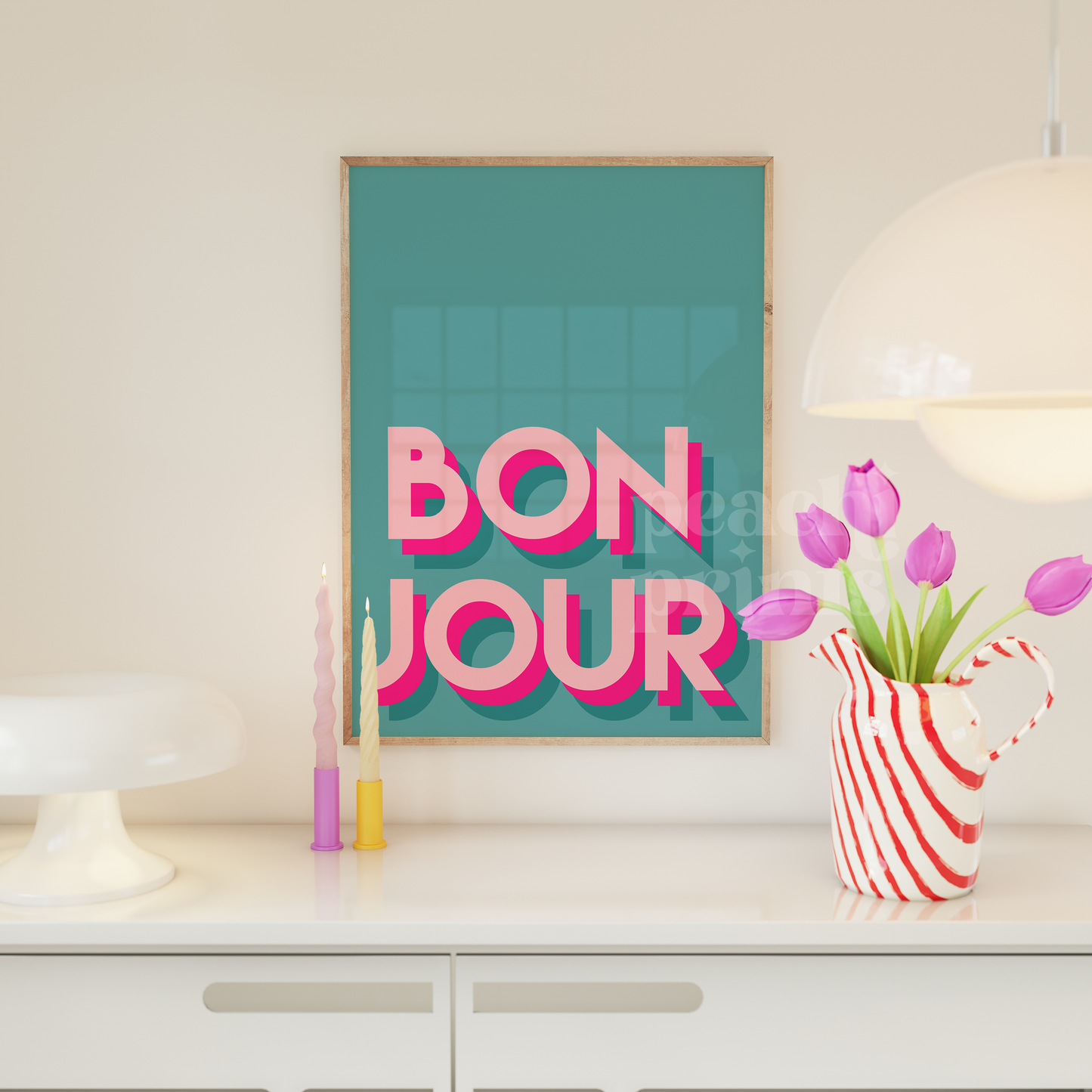 Bright Bonjour Print