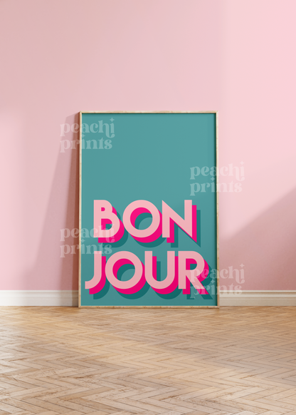Bright Bonjour Print