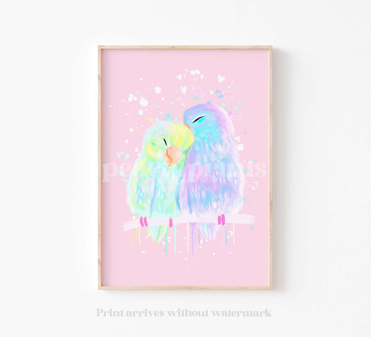 Budgie Love Print