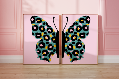 Set of 2 Butterfly Wing Prints