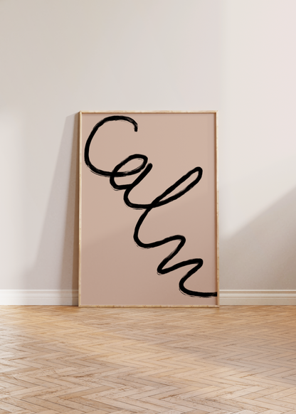 Neutral Joy Print Black