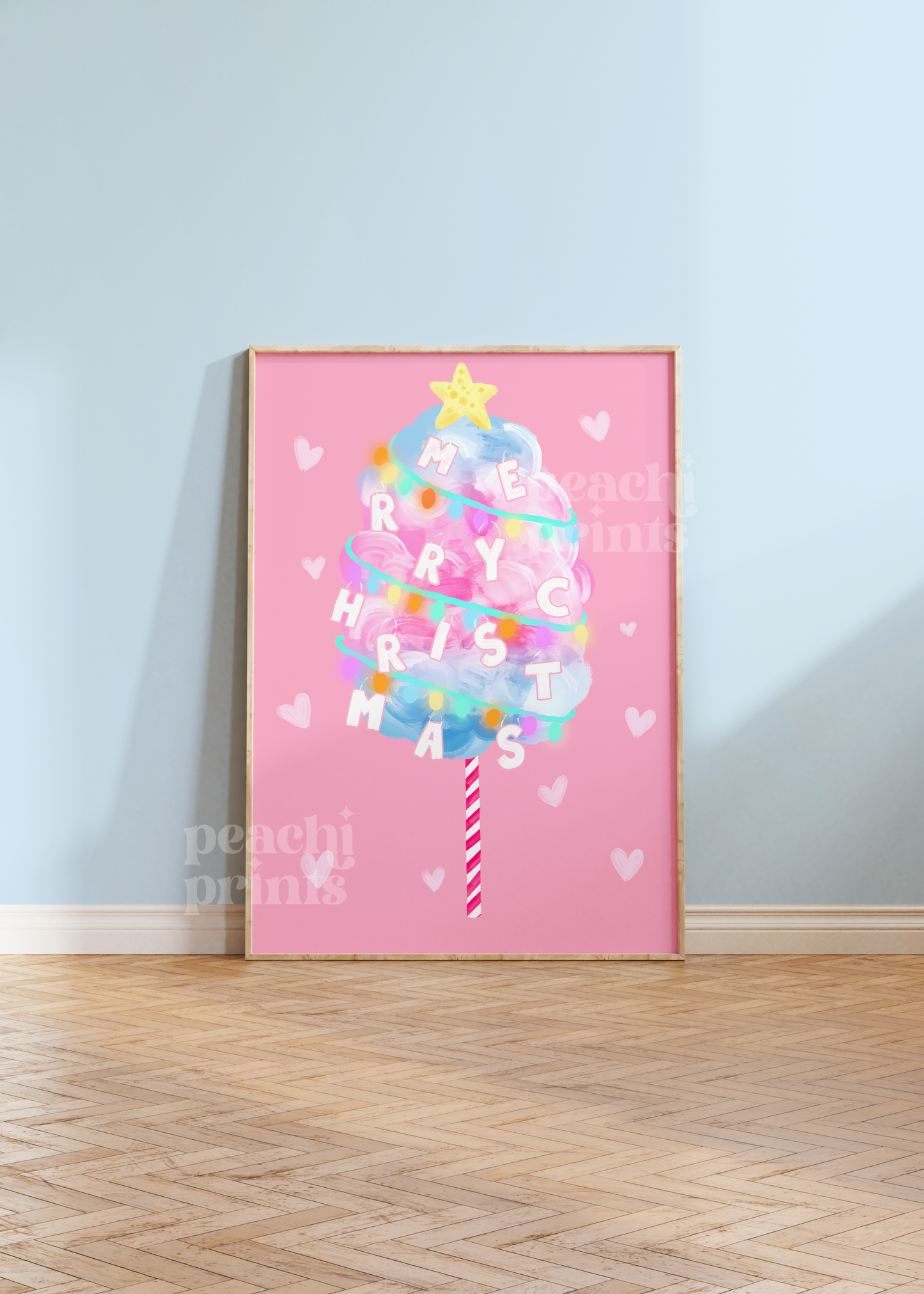 Christmas Candy Floss Print