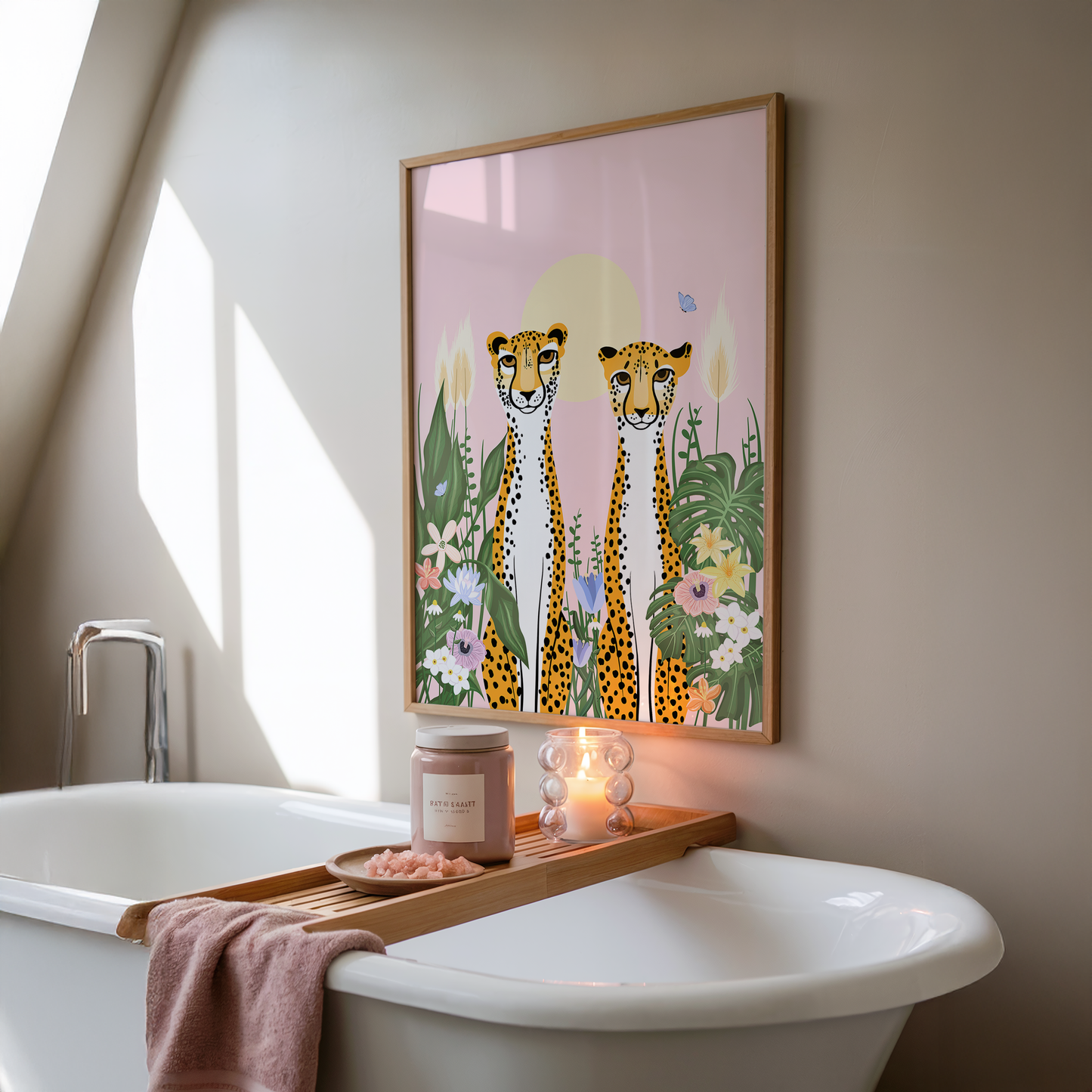 Tropical Cheetah Duo Print