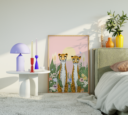 Tropical Cheetah Duo Print