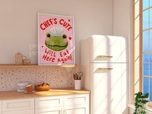 Load image into Gallery viewer, Chef&#39;s Cute Frog Print
