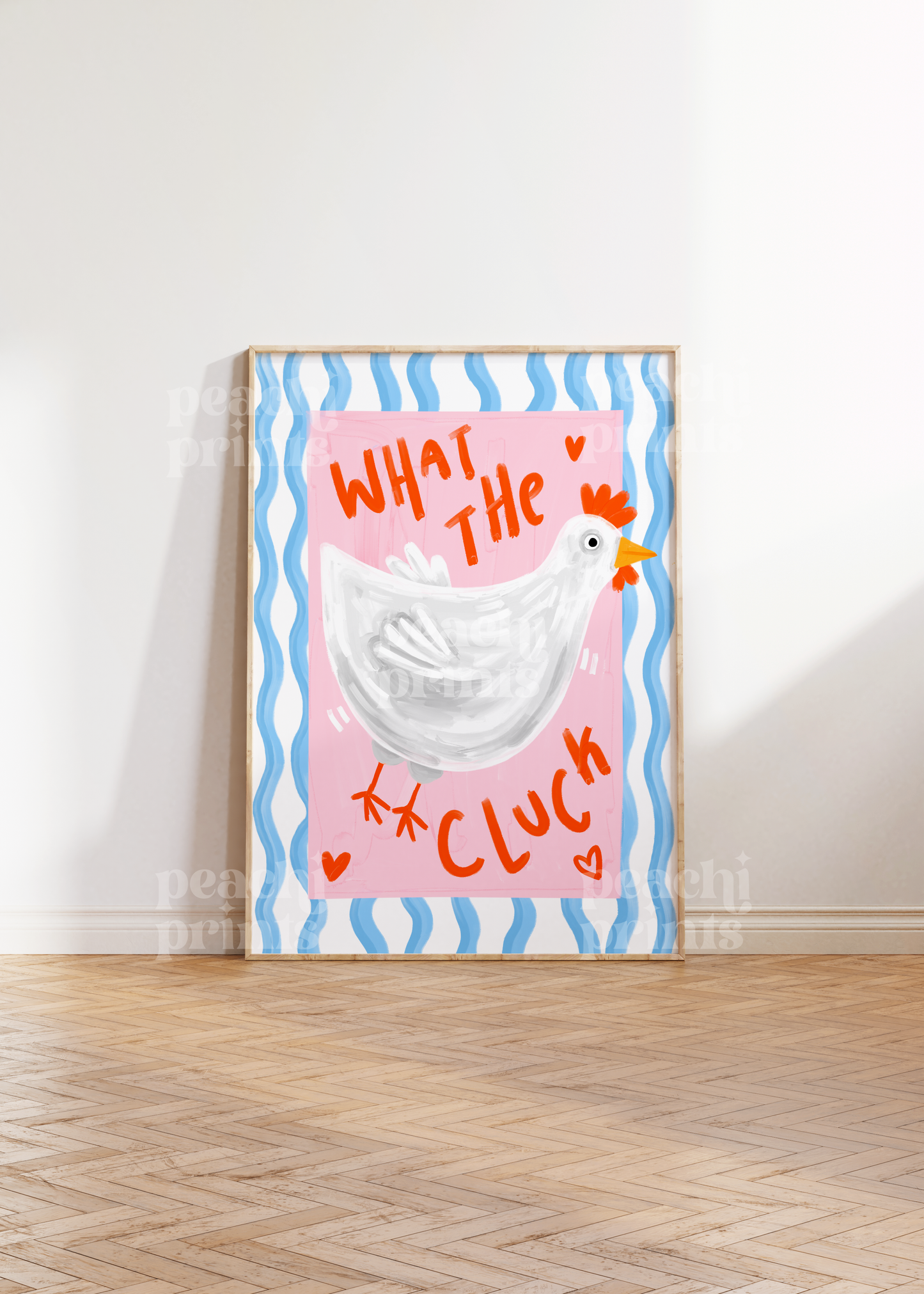 Pastel Chicken Print