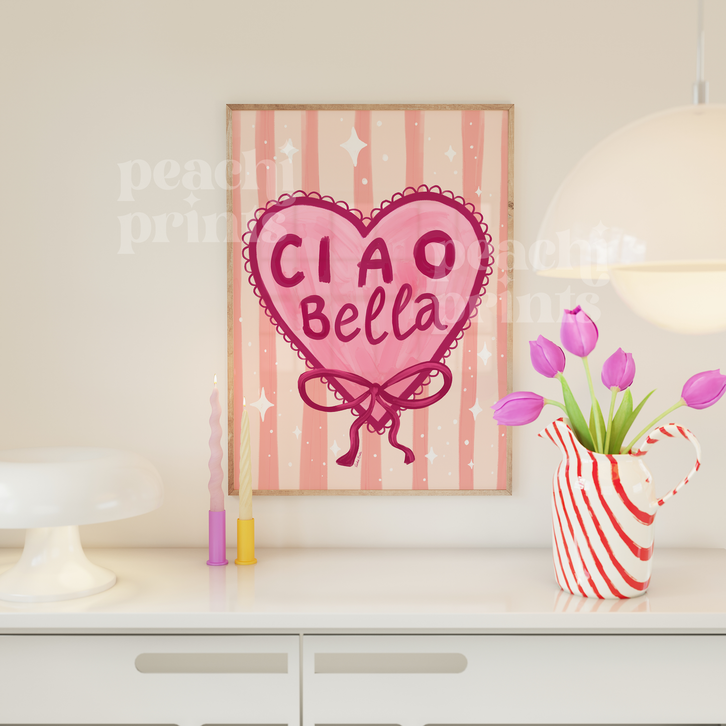 Ciao Bella Heart Print