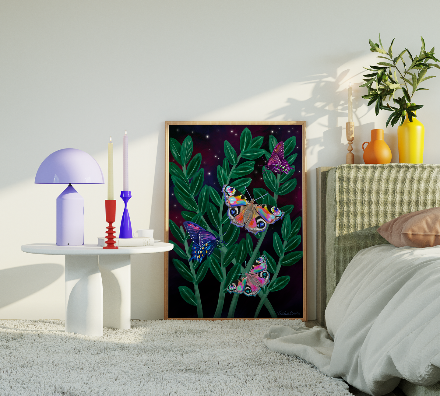 Cosmic Butterflies Print