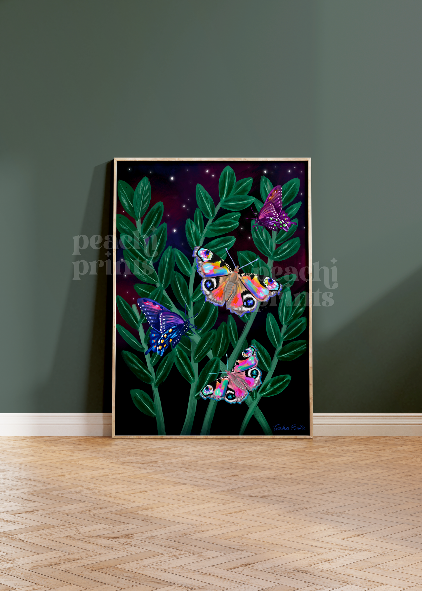 Cosmic Butterflies Print