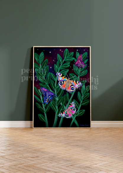Cosmic Butterflies Print