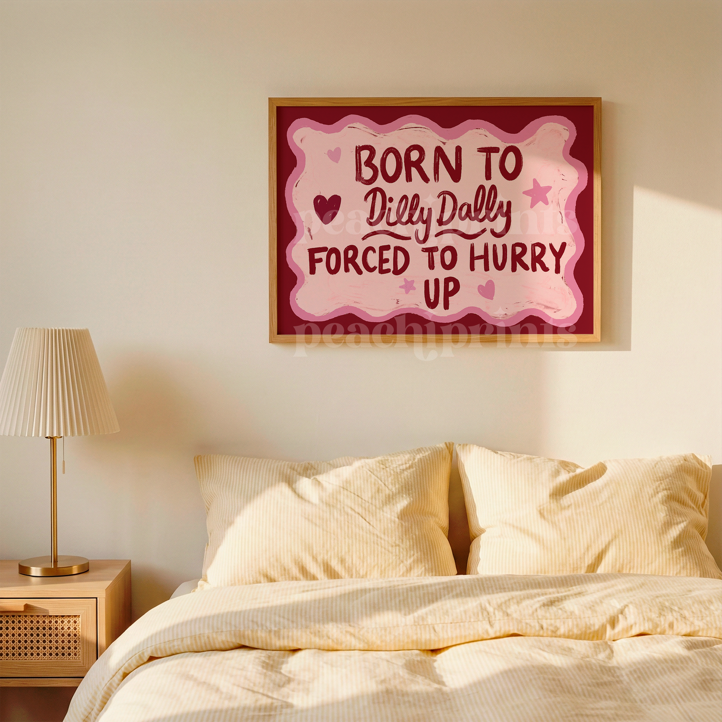 Born To Dilly Dally Landscape Print