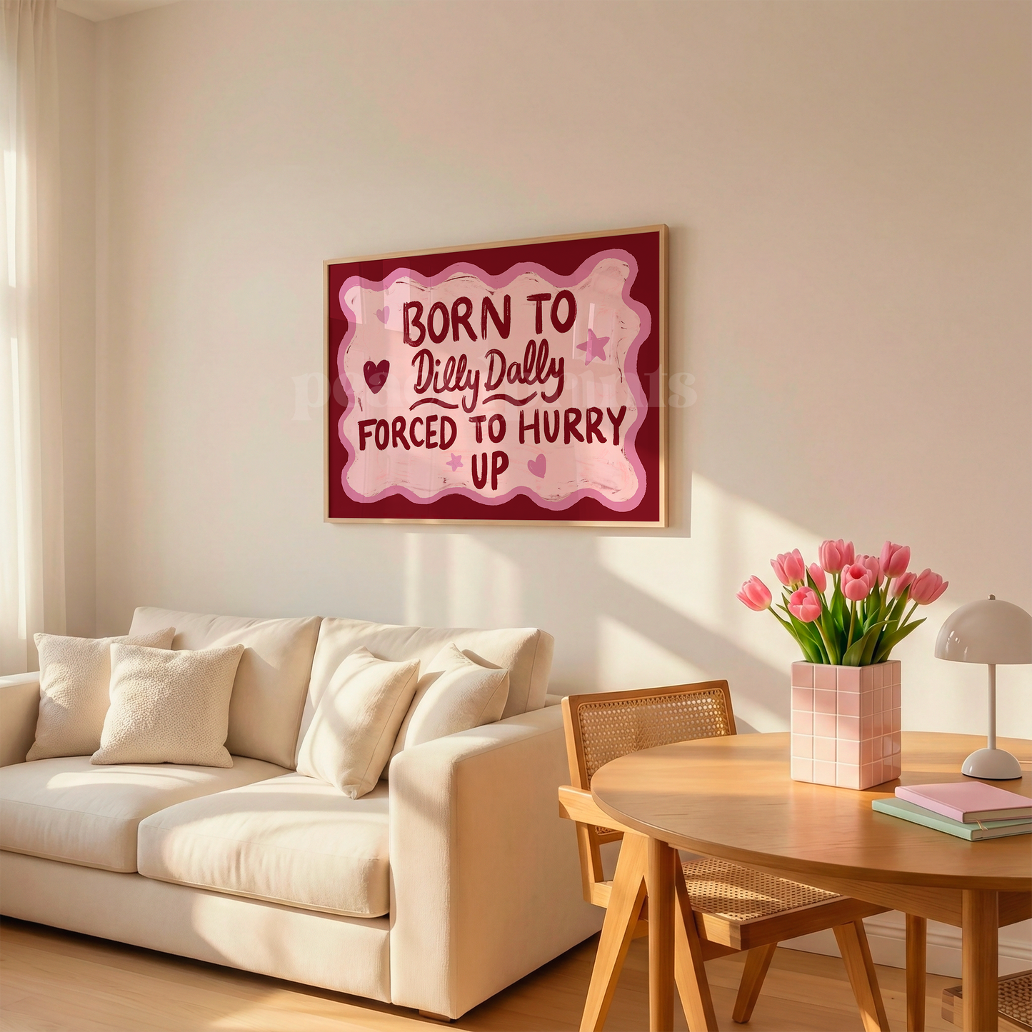 Born To Dilly Dally Landscape Print