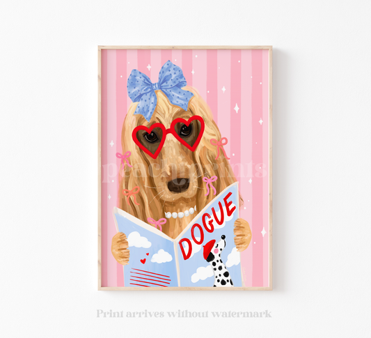 Retro Cocker Spaniel Print