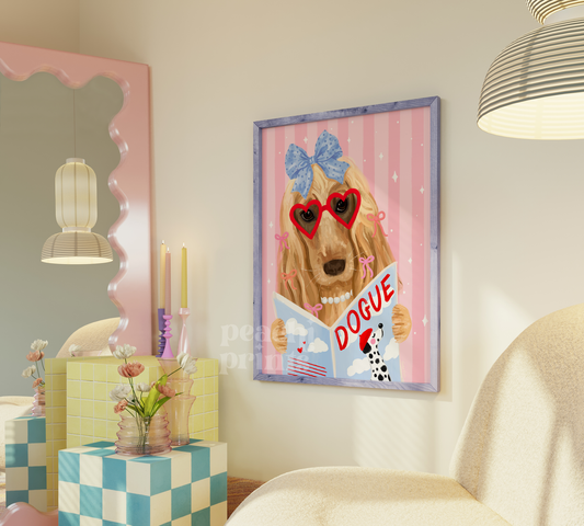 Retro Cocker Spaniel Print