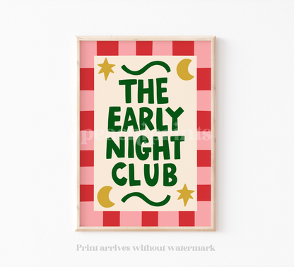 Early Night Club Print