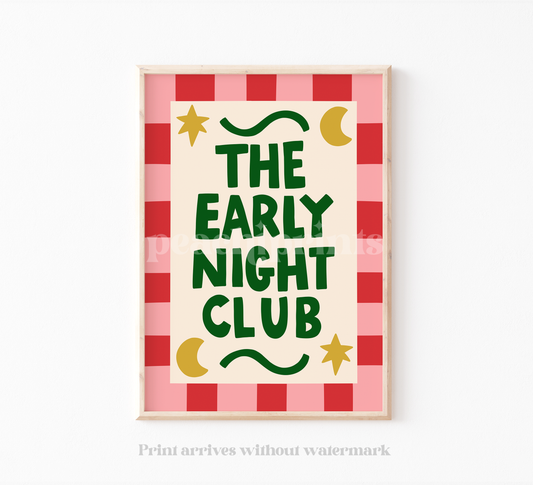 Early Night Club Print