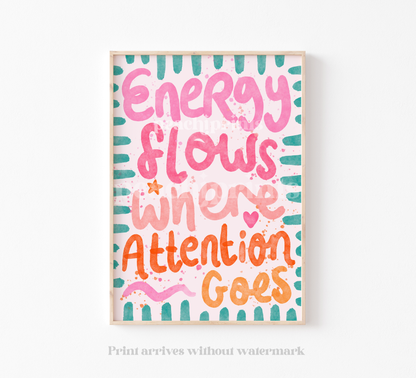 Energy Flows Where Attention Goes Print