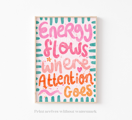Energy Flows Where Attention Goes Print
