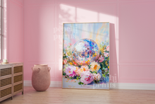 Load image into Gallery viewer, Disco Ball Peony Flowers Print
