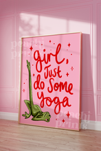 Load image into Gallery viewer, Just Do Some Yoga Frog Print
