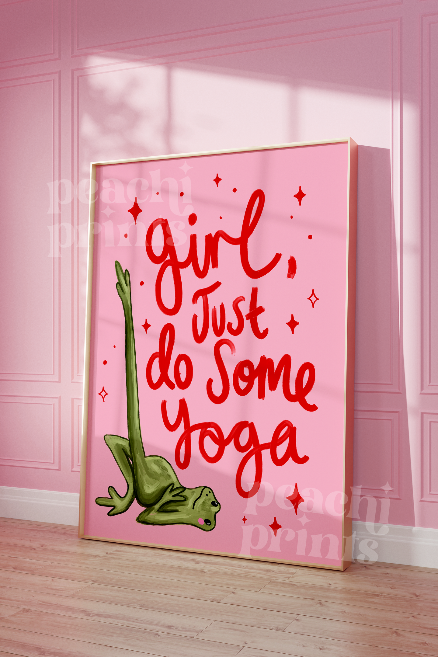 Just Do Some Yoga Frog Print