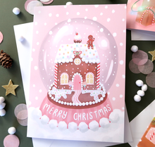 Load image into Gallery viewer, Pink Christmas Cards Variety Pack of 3
