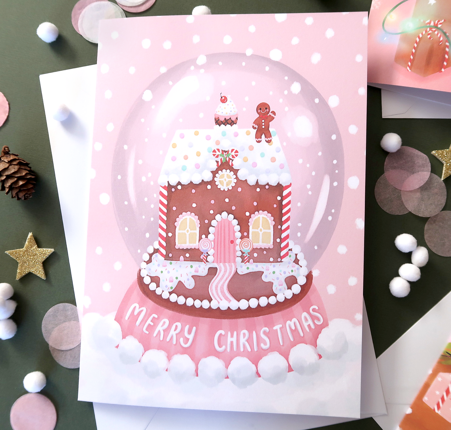 Gingerbread House Christmas Card