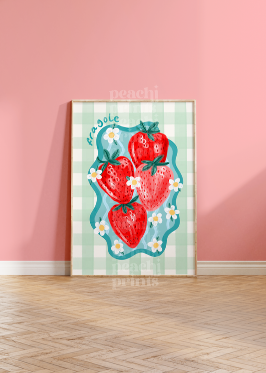 Fragole Strawberries Print