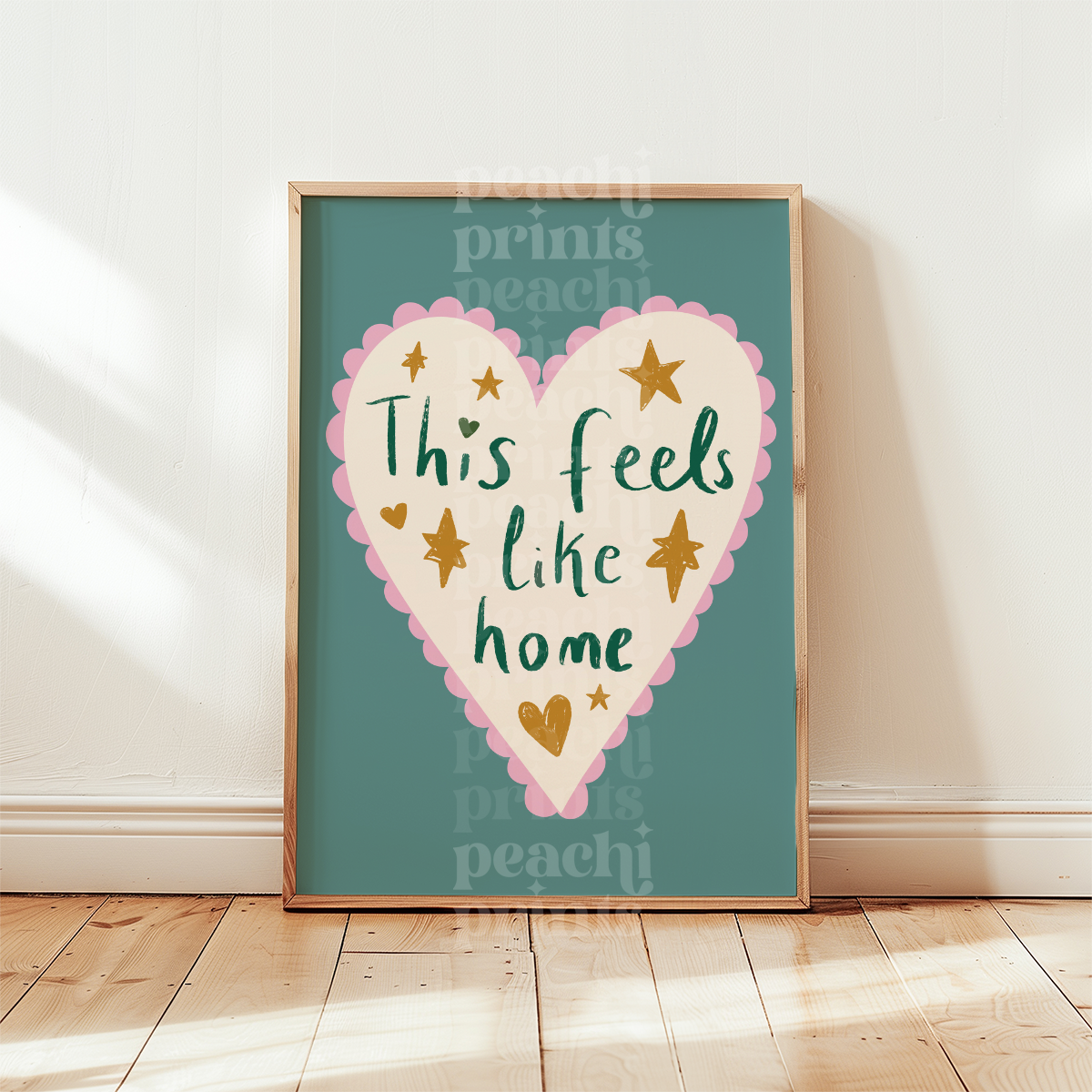 This Feels Like Home Heart Print