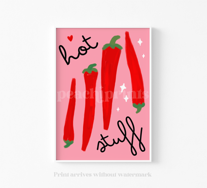 Hot Stuff Chillies Print