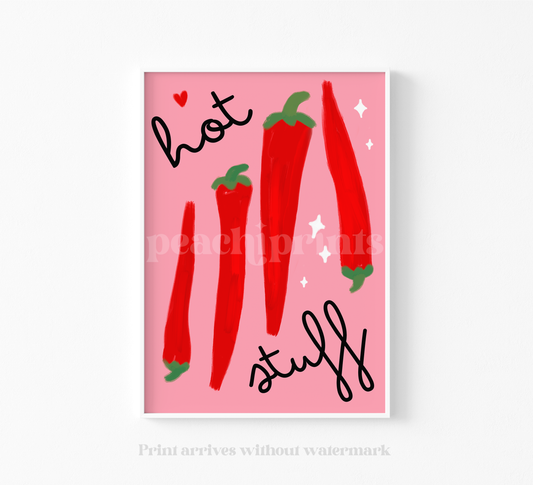 Hot Stuff Chillies Print