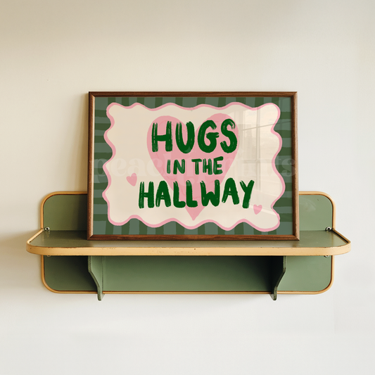 Hugs in the Hallway Print