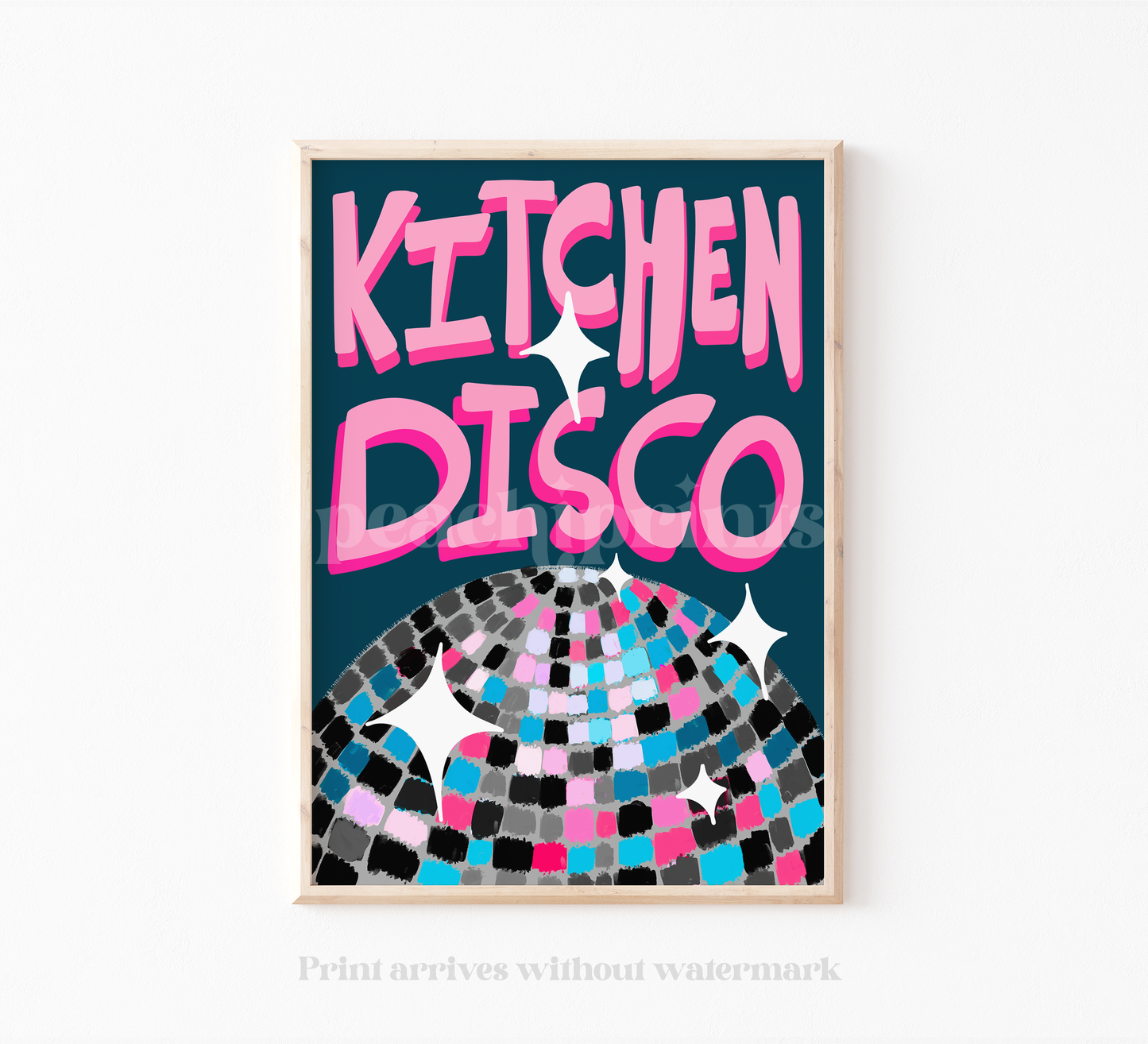 Kitchen Disco Ball Print