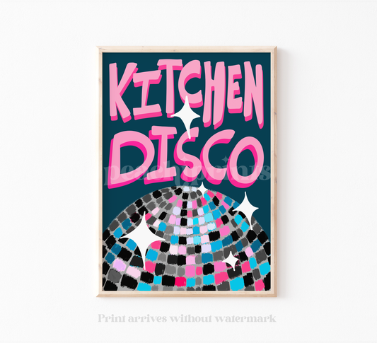 Kitchen Disco Ball Print