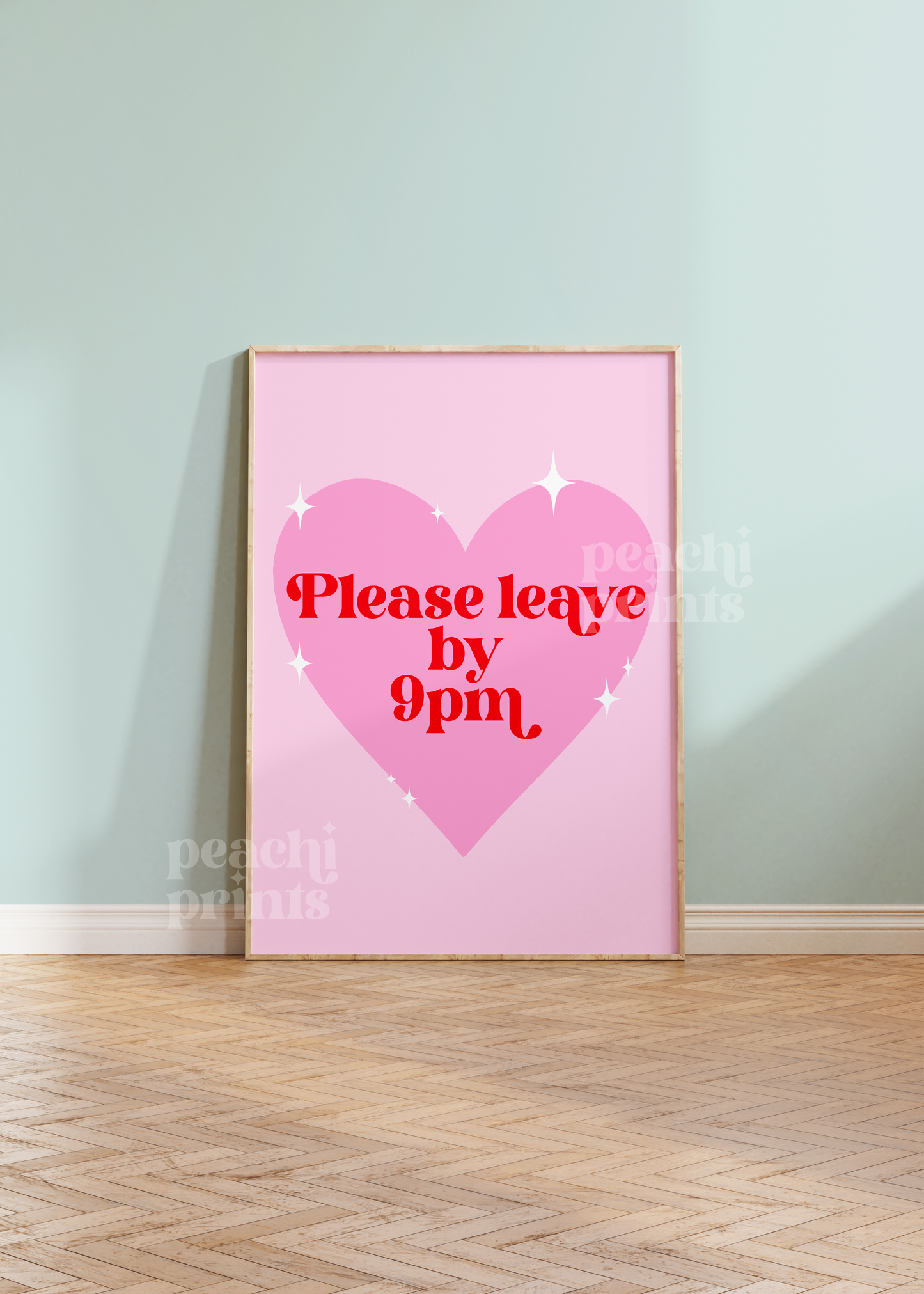 Please Leave by 9 Print