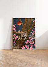 Load image into Gallery viewer, Sleeping Leopard Oil Painting Print

