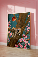 Load image into Gallery viewer, Sleeping Leopard Oil Painting Print
