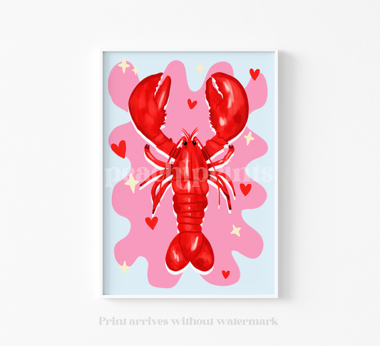 Lobster Love Print